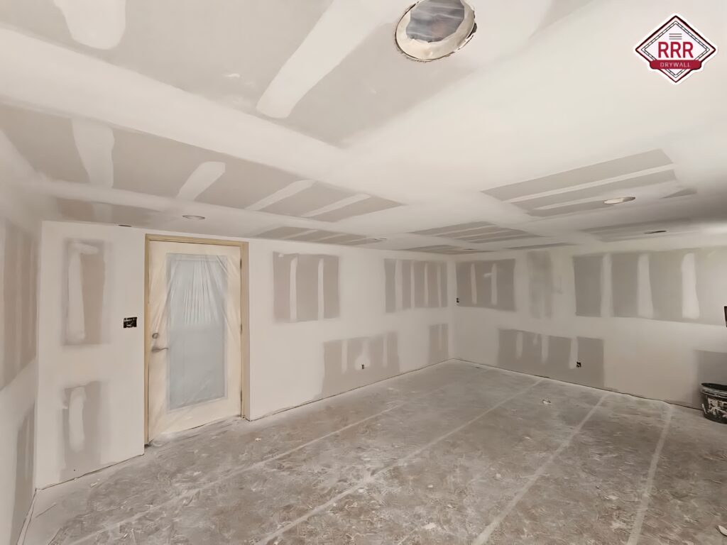 Tape and float new drywall installed for entire home in Waco Tx.